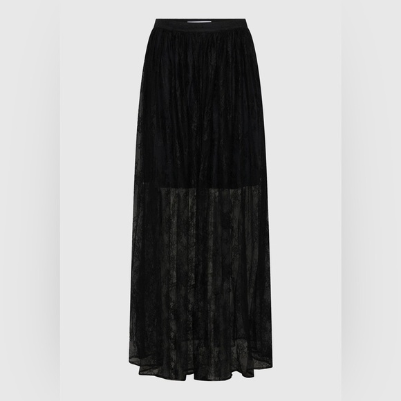 NWT Morrison Elegant Black Lace Long Skirt - Picture 2 of 7